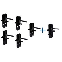 Conte-LS - Edelstahl Schwarz - Renovierungsgarnitur - Südmetal | 6er-Set Conte-LS - Edelstahl Schwarz - Renovierungsgarnitur - Südmetal | 6er-Set