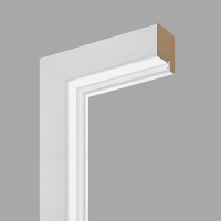 Weißlack 03 Blendrahmen / Aufschraubzarge für Wohnungstür CPL RAL 9003 Rundkante Weißlack 03 Blendrahmen / Aufschraubzarge für Wohnungstür CPL RAL 9003 Rundkante