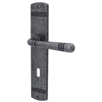 Saline-LS Antik grau - Türgriff / Langschildbeschlag - Südmetall Saline-LS Antik grau - Türgriff / Langschildbeschlag - Südmetall