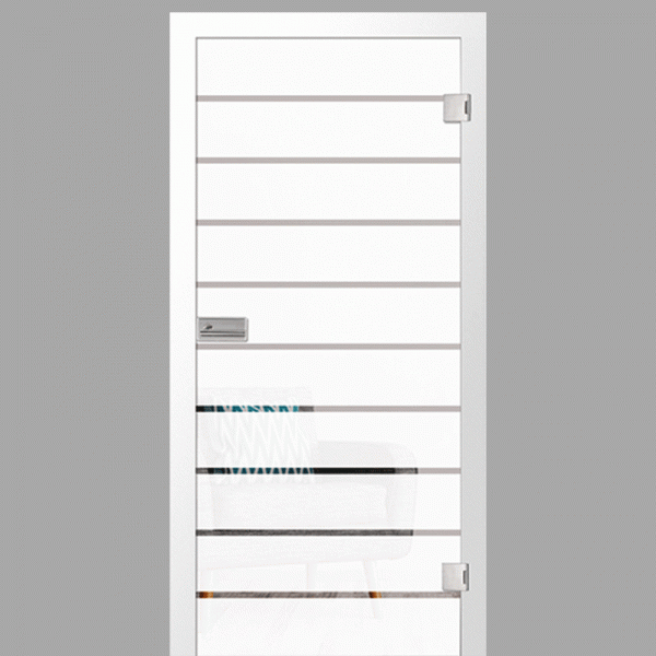 Ada Motiv Klar - Ganzglastüren / Glastüren mit Zarge Komplettset - Erkelenz Glas GmbH