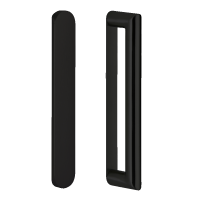 Schiebetürgriff: rund - Schwarz Stoßgriff | Hermat Schiebetürgriff: rund - Schwarz Stoßgriff | Hermat