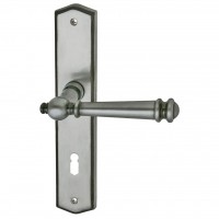 Mount Everest - LS - Stahlgrau - Türdrücker / Langschildbeschlag - Südmetall Mount Everest - LS - Stahlgrau - Türdrücker / Langschildbeschlag - Südmetall