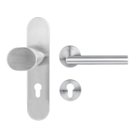 Schutzbeschlag Ferrara Easy SB-Kombi - Edelstahl matt mit Kernziehschutz - Griffwelt Schutzbeschlag Ferrara Easy SB-Kombi - Edelstahl matt mit Kernziehschutz - Griffwelt