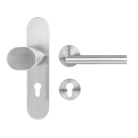 Schutzbeschlag Ferrara SB-Kombi - Edelstahl matt - Griffwelt Schutzbeschlag Ferrara SB-Kombi - Edelstahl matt - Griffwelt