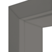 Staubgrau matt Türzarge / Zarge für Wohnungstür G-TEC RAL 7037 KR1 60/20 Staubgrau matt Türzarge / Zarge für Wohnungstür G-TEC RAL 7037 KR1 60/20