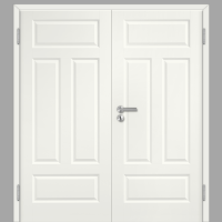 Elegance 04-Q Doppeltüren / Doppelflügeltür Weiß CPL RAL 9010 mit Zarge Elegance 04-Q Doppeltüren / Doppelflügeltür Weiß CPL RAL 9010 mit Zarge