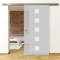 Cinque Motiv klar - Glasschiebetür - Set Komplett mit Softclose & Griff - Erkelenz Glas GmbH Cinque Motiv klar - Glasschiebetür - Set Komplett mit Softclose & Griff - Erkelenz Glas GmbH