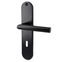 Conte-LS - Edelstahl Schwarz - Türdrücker / Langschildbeschlag - Südmetall Conte-LS - Edelstahl Schwarz - Türdrücker / Langschildbeschlag - Südmetall