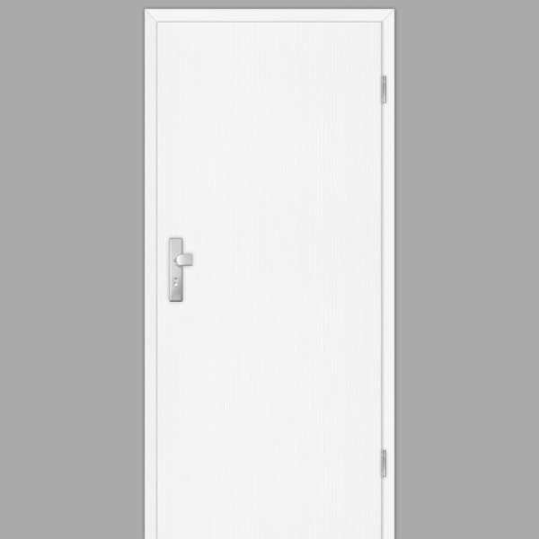 Esche Weiß Wohnungstüren / Schallschutztüren mit Zarge CPL Maserung Aufrecht