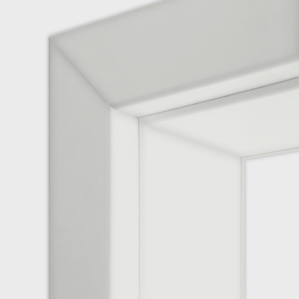 Weißlack matt RAL 9016 Türzarge / Zarge für Wohnungstür G-TEC KR1 60/20 Verkehrsweiß Weißlack matt RAL 9016 Türzarge / Zarge für Wohnungstür G-TEC KR1 60/20 Verkehrsweiß