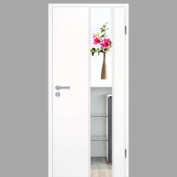 Polarweiss 03 - Light 2-B - Holzglastür mit Zarge CPL RAL 9003 Polarweiss 03 - Light 2-B - Holzglastür mit Zarge CPL RAL 9003