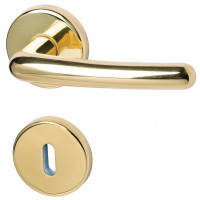 Linda - R - Messing - Türdrücker / Rosettengarnitur - Südmetall Linda - R - Messing - Türdrücker / Rosettengarnitur - Südmetall