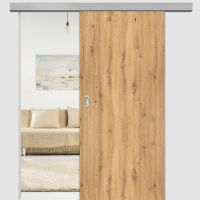 Asteiche Schiebetür inkl. Softclose & Türdämpfer CPL Maserung Aufrecht Asteiche Schiebetür inkl. Softclose & Türdämpfer CPL Maserung Aufrecht