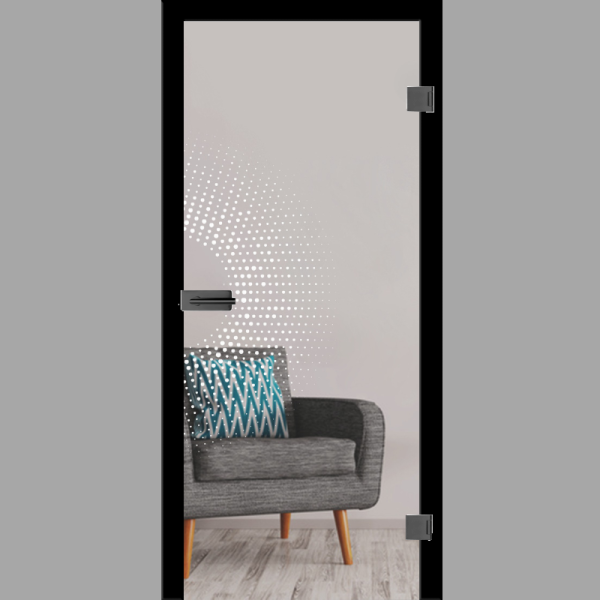 Handle Mattprint - Ganzglastüren / Glastüren mit Zarge Komplettset - Erkelenz
