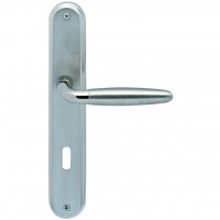 Raphael - LS - Chrom - Türdrücker / Langschildbeschlag - Südmetall Raphael - LS - Chrom - Türdrücker / Langschildbeschlag - Südmetall