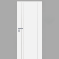 Polarweiss 03 Tür mit Lisenen Typ 7A edelstahlfarbig CPL RAL 9003 Polarweiss 03 Tür mit Lisenen Typ 7A edelstahlfarbig CPL RAL 9003