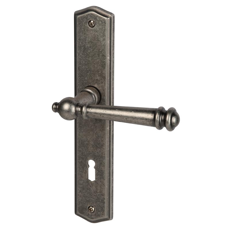 Mount Everest - LS - Antik Iron - Türgriff / Langschildbeschlag - Südmetall