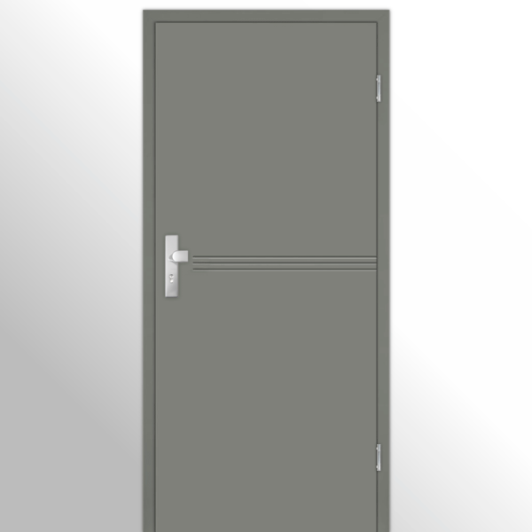 Mala 15 Wohnungstüren / Schallschutztüren mit Zarge CPL Lavagrau RAL 7037