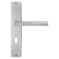 Ferrara - Nickel matt - Renovierungsgarnitur / Langschildbeschlag - Griffwelt Ferrara - Nickel matt - Renovierungsgarnitur / Langschildbeschlag - Griffwelt