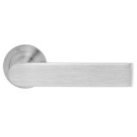 Cecina - Edelstahl matt - Türdrücker / Rosettengarnitur - Griffwelt Cecina - Edelstahl matt - Türdrücker / Rosettengarnitur - Griffwelt