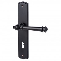 Mount Everest-LS - Schwarzstahl- Türdrücker / Langschildbeschlag - Südmetall Mount Everest-LS - Schwarzstahl- Türdrücker / Langschildbeschlag - Südmetall