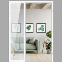 Windfangelement mit Seitenteil für Zimmertüren DIN rechts - Blockrahmen / Typ 04 Windfangelement mit Seitenteil für Zimmertüren DIN rechts - Blockrahmen / Typ 04