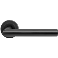 Ferrara - Tiefschwarz - Türdrücker / Rosettengarnitur - Griffwelt Ferrara - Tiefschwarz - Türdrücker / Rosettengarnitur - Griffwelt