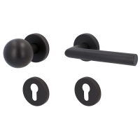 Ronny-R - Schwarzstahl-Optik - Türdrücker für Wohnungseingangstüren - Südmetall Ronny-R - Schwarzstahl-Optik - Türdrücker für Wohnungseingangstüren - Südmetall