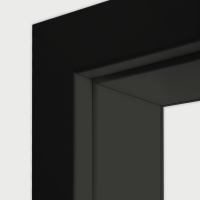 Schwarz matt Türzarge / Zarge für Wohnungstür CPL RAL 9005 RK 60 gerade Schwarz matt Türzarge / Zarge für Wohnungstür CPL RAL 9005 RK 60 gerade