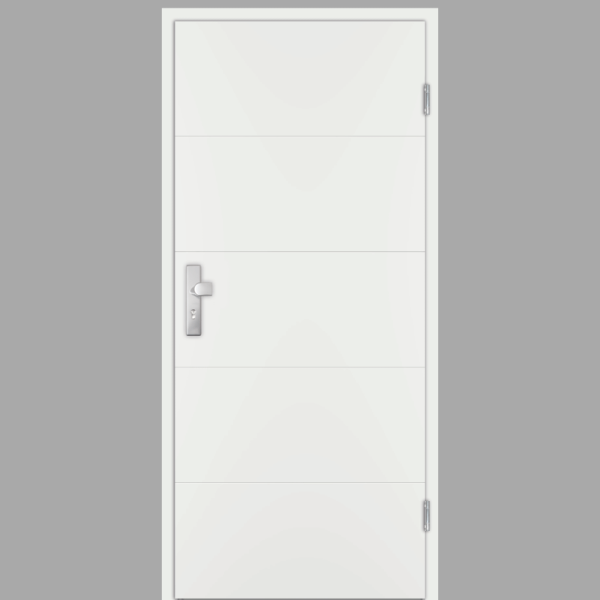 Riva RI1 Wohnungstüren / Schallschutztüren mit Zarge RAL 9016