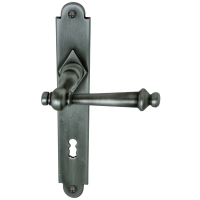 Hallein II - LS - Schmiedeeisen - Türdrücker / Langschildgarnitur - Südmetall Hallein II - LS - Schmiedeeisen - Türdrücker / Langschildgarnitur - Südmetall