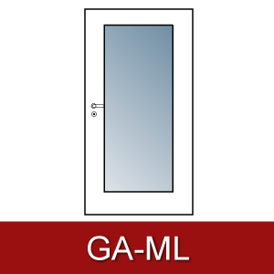 Lichtausschnitt für Zimmertüren Ga-ml