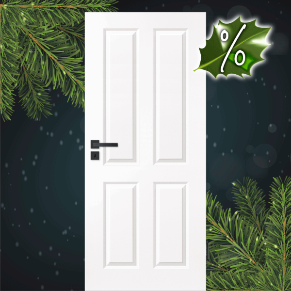 Weihnachtsangebot | Elegance 04 Landhaustür / Stiltür RAL 9003 Polarweiss