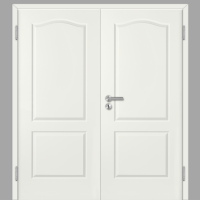 Elegance 02-B Doppeltüren / Doppelflügeltür Weiß CPL RAL 9010 mit Zarge Elegance 02-B Doppeltüren / Doppelflügeltür Weiß CPL RAL 9010 mit Zarge