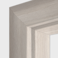 Lärche Crema Durchgangszarge - CPL Renovierungszarge bombiert Rundkante Lärche Crema Durchgangszarge - CPL Renovierungszarge bombiert Rundkante