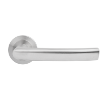 Matera - Edelstahl matt - Türdrücker / Rosettengarnitur - Griffwelt Matera - Edelstahl matt - Türdrücker / Rosettengarnitur - Griffwelt