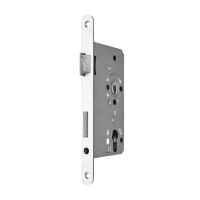 PZ - Schlosskasten weiß / Einsteckschloss - Profilzylinderschloss links PZ - Schlosskasten weiß / Einsteckschloss - Profilzylinderschloss links