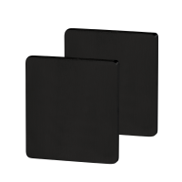 West - eckige Blindrosette Schwarz für Innentüren West - eckige Blindrosette Schwarz für Innentüren