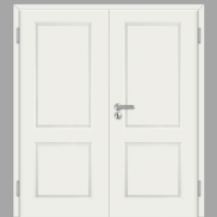 Elegance 02 Doppeltüren / Doppelflügeltür Weiß CPL RAL 9010 mit Zarge Elegance 02 Doppeltüren / Doppelflügeltür Weiß CPL RAL 9010 mit Zarge