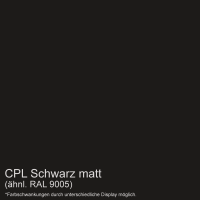 Schwarz matt Mustertafel für Zimmertüren & Türzargen RAL 9005 Schwarz matt Mustertafel für Zimmertüren & Türzargen RAL 9005