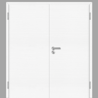 Esche Weiss Doppeltüren / Doppelflügeltür mit Zarge CPL Maserung Quer Esche Weiss Doppeltüren / Doppelflügeltür mit Zarge CPL Maserung Quer