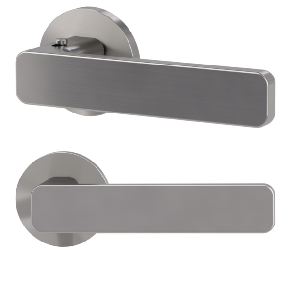 Vaya 265 Minimal Modern rund - smart2lock - Samtgrau - Türdrücker / Rosettengarnitur - Griffwerk Vaya 265 Minimal Modern rund - smart2lock - Samtgrau - Türdrücker / Rosettengarnitur - Griffwerk