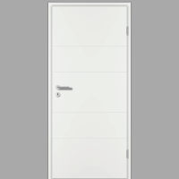 Riva RI9 Zimmertür / Innentür Weiss RAL 9016 mit Zarge CPL Weißlack Riva RI9 Zimmertür / Innentür Weiss RAL 9016 mit Zarge CPL Weißlack