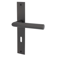 Ronny II Square Plano - LS - Schwarzstahl-Optik - Türdrücker / Langschildbeschlag - Südmetall Ronny II Square Plano - LS - Schwarzstahl-Optik - Türdrücker / Langschildbeschlag - Südmetall