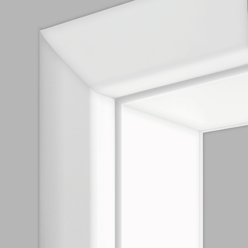 Polarweiss 03 Durchgangszarge - CPL RAL 9003 RK 60 bombiert