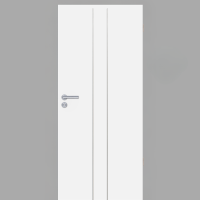 Polarweiss 03 Tür mit Lisenen Typ 6A edelstahlfarbig CPL RAL 9003 Polarweiss 03 Tür mit Lisenen Typ 6A edelstahlfarbig CPL RAL 9003