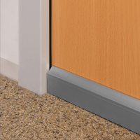 Absenkbare Bodendichtung für Zimmertüren | silberfarbig | nachrüstbar Absenkbare Bodendichtung für Zimmertüren | silberfarbig | nachrüstbar