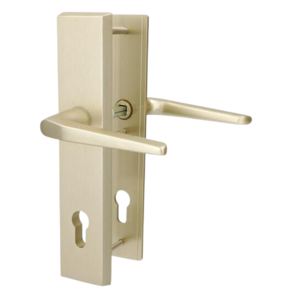 Tora II-LS/LS - Aluminium F2 - Knopf/Drücker - Schutzbeschlag für Wohnungstüren Tora II-LS/LS - Aluminium F2 - Knopf/Drücker - Schutzbeschlag für Wohnungstüren