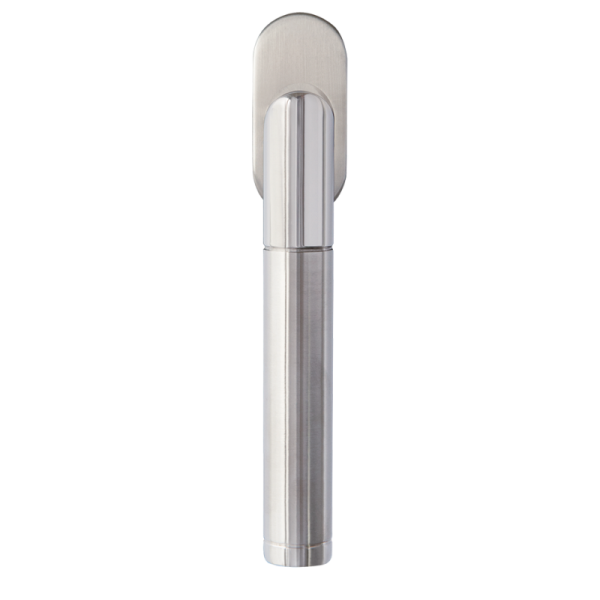 Siena II - Edelstahl poliert/matt - Fenstergriff / Rasterolive - Halbolive - Griffwelt Siena II - Edelstahl poliert/matt - Fenstergriff / Rasterolive - Halbolive - Griffwelt