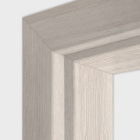 Lärche Crema Durchgangszarge - CPL Maserung RK 60 gerade Rundkante Lärche Crema Durchgangszarge - CPL Maserung RK 60 gerade Rundkante